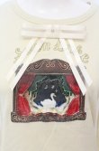 画像2: Jane Marple / スワンプリントロゴTシャツ  アイボリー O-25-04-30-2129-JM-TO-IG-OS (2)