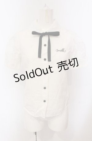 画像: MILK / MILK パフブラウス  シロ O-25-04-30-2139-ML-BL-IG-OS