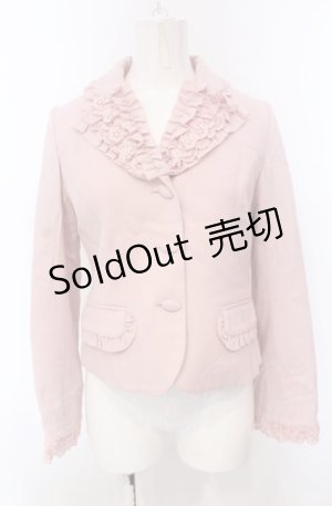 画像: Jane Marple / カットワークレースフリルジャケット M ピンク O-25-04-30-2145-JM-JA-IG-OS