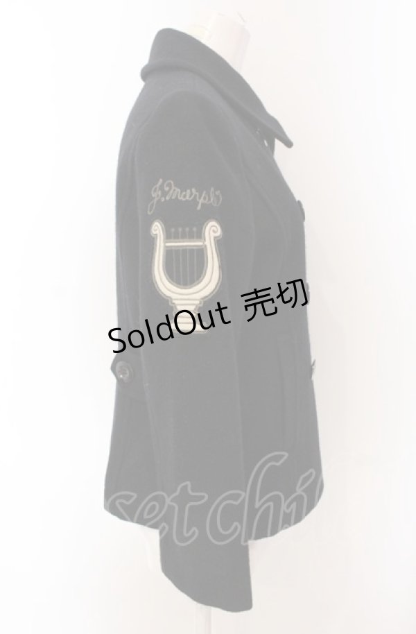 画像3: Jane Marple / ワッペンショートコート M クロ O-25-04-30-2151-JM-CO-IG-ZT-C034 (3)