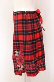 画像3: Jane Marple / Tartan Rose アップリケエンブロイダリースカート M アカチェック O-25-04-30-2153-JM-SK-IG-OS (3)