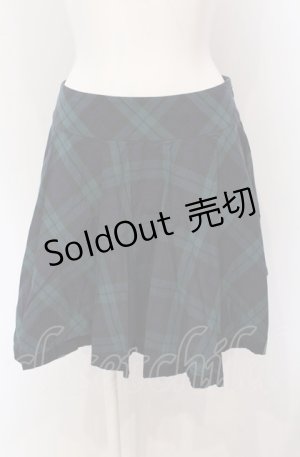 画像: Jane Marple / コットンタータンのサーキュラースカート M グリーンチェック O-25-04-30-2156-JM-SK-IG-OS