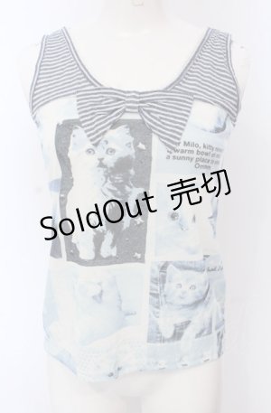 画像: MILK / Baby Cat Collectionキャミソール  ブルーフィルム O-25-04-30-2158-ML-TO-IG-OS