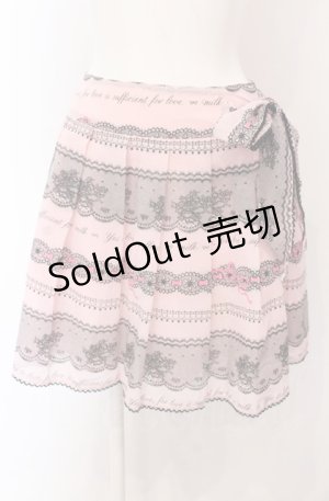 画像: MILK / レースプリントスカート  ピンク O-25-04-30-2165-ML-SK-IG-OS