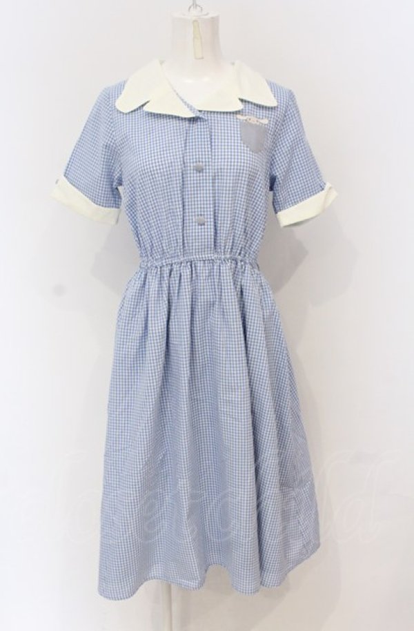画像1: Fi.n.t / クレリック開衿ワンピース/シナモロール  サックス O-25-04-30-2019-CA-OP-IG-OS (1)