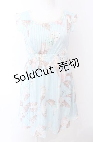 画像: MILK / ICE CREAMミューズドレス  ミントソーダプリント O-25-04-30-2171-ML-OP-IG-OS