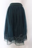 画像4: axes femme POETIQUE / バックフリルチュールスカート  グリーン O-25-04-30-2184-AX-SK-IG-OS (4)