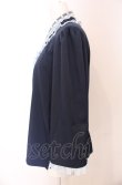 画像3: axes femme kawaii / 衿レース付き和風ブラウス  ネイビー O-25-04-30-2187-AX-BL-IG-OS (3)