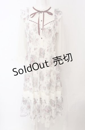 画像: axes femme / ブーケレースワンピース  アイボリー O-25-04-30-2188-AX-OP-IG-OS