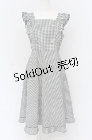 画像: evelyn / 肩フリルミドルジャンスカ  クロ×シロ O-25-04-30-2036-LO-OP-IG-OS