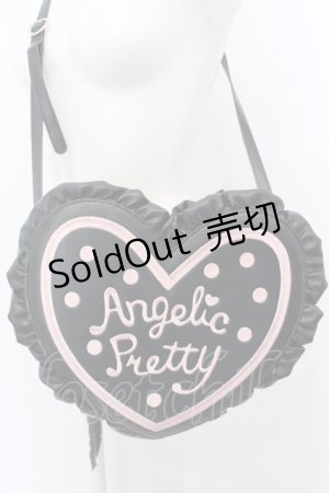 画像: Angelic Pretty / ドットロゴハートショルダーバッグ  クロ O-25-04-30-011-AP-BG-IG-OS