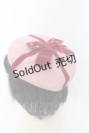 画像: Emily Temple cute / リボンベレー帽 52〜56ｃｍ ピンク O-25-04-30-018-ET-AC-OW-OS