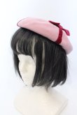 画像2: Emily Temple cute / リボンベレー帽 52〜56ｃｍ ピンク O-25-04-30-018-ET-AC-OW-OS (2)