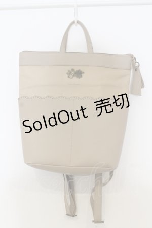 画像: axes femme / ナイロンリュック  ベージュ O-25-05-03-005-AX-BG-OW-ZT-K021