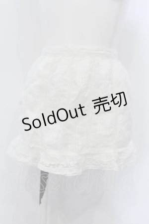 画像: WONDERFUL WORLD / ピンタック使いエプロン  シロ O-25-05-03-011-LO-ZA-OW-OS