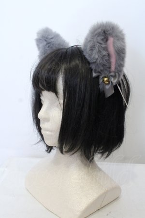 画像: To Alice / ねこみみカチューシャ  グレー O-25-05-03-019-LO-AC-IG-OS