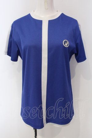 画像: FOTUS / 胎児ロゴジャージTシャツ  ブルー O-25-05-05-041-PU-TS-IG-OS