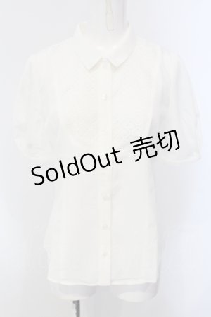 画像: NO.S PROJECT / アコレア・ブラウス M オフシロ O-25-05-05-043-LO-BL-IG-OS