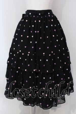 画像: Angelic Pretty / Candy Petit Heartスカート  クロ O-25-05-05-006-AP-SK-IG-OS
