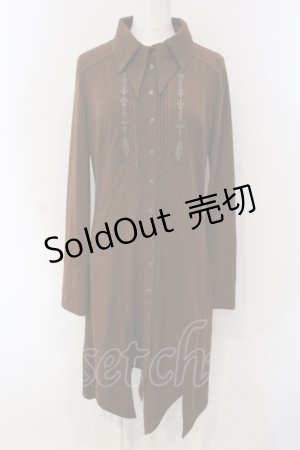 画像: Rozen Kavalier / ダブルカラーシャツワンピース  ブラウン O-25-05-05-050-OO-OP-IG-OS