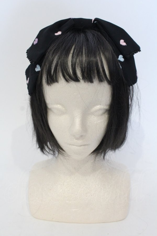 画像2: Angelic Pretty / Candy Petit Heartカチューシャ  クロ O-25-05-05-001-AP-AC-IG-OS (2)