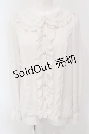 画像: axes femme kawaii / ローズレースブラウス  シロ O-25-05-05-068-AX-BL-IG-OS