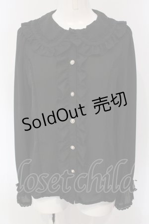 画像: axes femme kawaii / ローズレースブラウス M クロ O-25-05-05-069-AX-BL-IG-OS