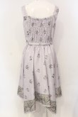 画像4: axes femme / Mulhouse Collection フラワーパネル柄イレヘムワンピース M ラベンダー O-25-05-05-078-AX-OP-OW-OS (4)