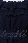 画像2: Vallee lys / Precious Embroidered Lace Mini Dress  ネイビー O-25-05-05-012-GO-OP-IG-OS (2)