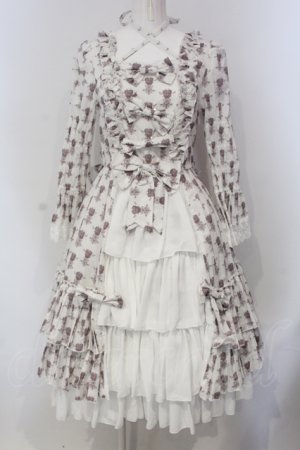 画像: ATELIER PIERROT / Rosy Bouquet Dress 1 オフホワイト O-25-05-05-013-EL-OP-IG-OS