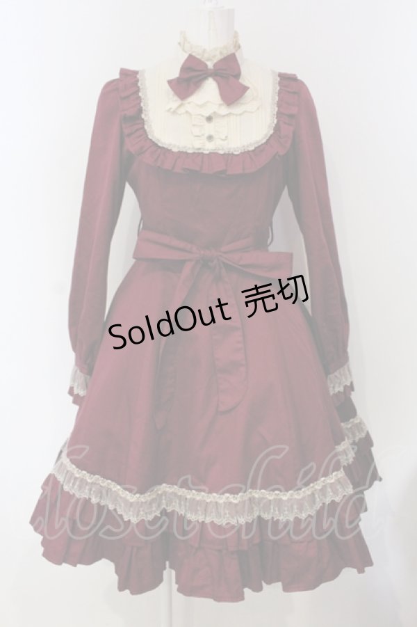 画像1: Victorian maiden / クラシカルドールドレス  ワイン O-25-05-05-014-CL-OP-IG-OS (1)
