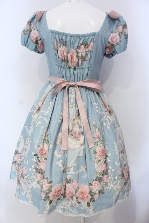 画像5: R-SERIES（海外ロリィタ） / Unicorn Garden ワンピース M サックス O-25-05-05-015-LO-OP-IG-OS (5)