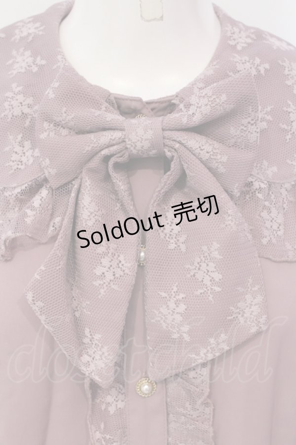 画像2: axes femme kawaii / ブルーミングレースブラウス  ピンク O-25-05-05-025-AX-BL-IG-OS (2)