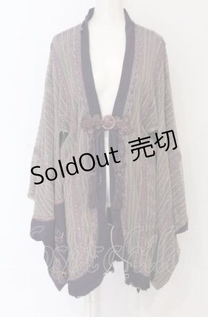 画像: Ozz oneste / リバーシブル着物羽織  パープル O-25-05-06-039-OO-JA-OW-ZI