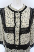 画像2: Jane Marple Dans Le Salon / Jelly flower Agatha dress M 生成り×クロ O-25-05-06-048-JM-OP-IG-OS (2)