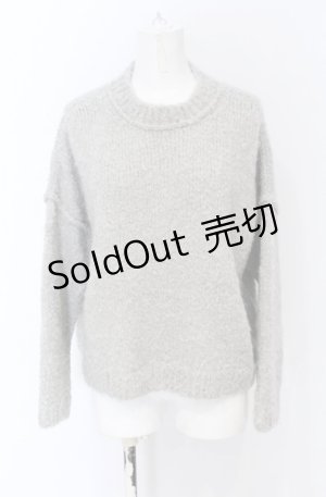 画像: Jane Marple / モヘアニット M グレー O-25-05-06-050-JM-TO-IG-ZT390