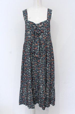 画像: Jane Marple / Wild cherry strap dress M ブルー O-25-05-06-051-JM-OP-IG-OS