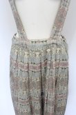 画像2: Jane Marple Dans Le Salon / Flower Fete strap skirt スカート M ベージュ×サックス O-25-05-06-056-JM-SK-IG-OS (2)