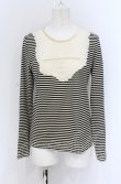 画像1: Franche Lippee / タックヨークスクエアボーダーカットソー M アイボリー×クロ O-25-05-06-057-LO-TO-IG-OS (1)