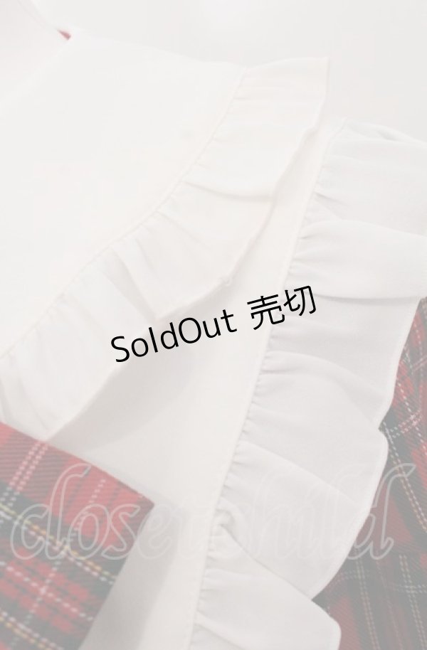 画像3: Amavel / Dolly Holidayチェックティアードワンピース（ロング丈）  アカ O-25-05-06-060-CA-OP-IG-OS (3)