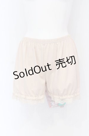 画像: m petit by misako / AMドロワーズスソレース L-LL 中薄橙 O-25-05-06-066-LO-PA-IG-OS