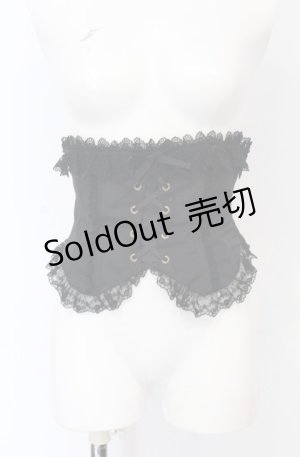 画像: Innocent World / ボーン入りコルセット  クロ O-25-05-06-077-IW-TO-IG-OS