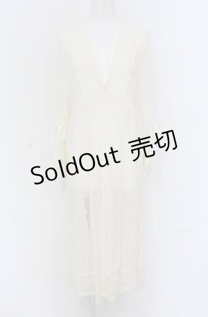 画像: axes femme / リュクスレースガウン  キナリ O-25-05-06-010-AX-TO-OW-OS