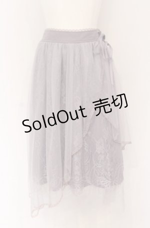 画像: axes femme POETIQUE / レースｘチュールイレヘムスカート M ラベンダー O-25-05-06-092-AX-SK-OW-OS