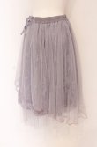 画像2: axes femme POETIQUE / レースｘチュールイレヘムスカート M ラベンダー O-25-05-06-092-AX-SK-OW-OS (2)