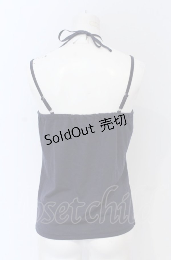 画像2: axes femme / ストラップビジューキャミ M ネイビー O-25-05-06-017-AX-TO-OW-OS (2)