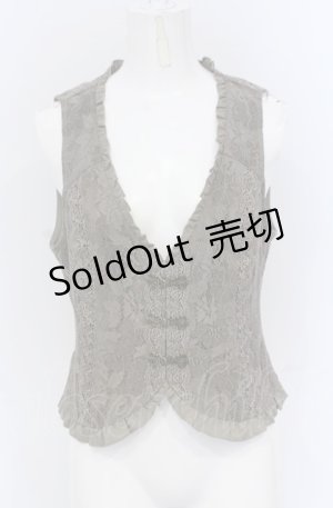 画像: axes femme / ビットデザインレースベスト M カーキグリーン O-25-05-06-020-AX-TO-OW-OS