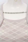 画像2: evelyn / チェックネックレスニット F ラベンダー O-25-05-06-022-LO-TO-OW-ZT229 (2)