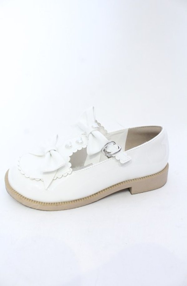 画像5: DearMyLove / ハートパールダブルリボンパンプス 22.5ｃｍ シロ O-25-05-06-028-EL-SH-OW-OS (5)