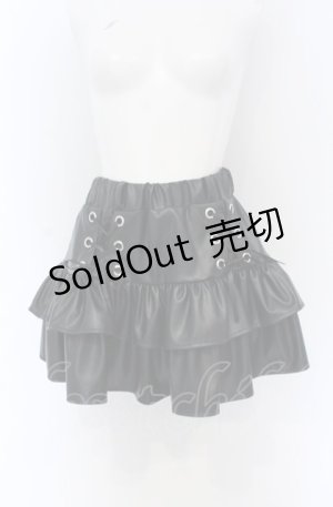 画像: Amilige / PUハイウエストスカート F ブラック O-25-05-06-032-PU-SK-OW-OS